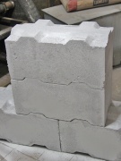 Форма "Лего-блока" пазогребневая, комплект на 4 блока