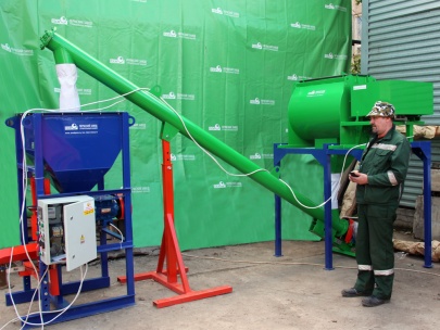 Разработка и отправка линии для производства сухих смесей "Техномикс 350 CШ" в Узбекистан.